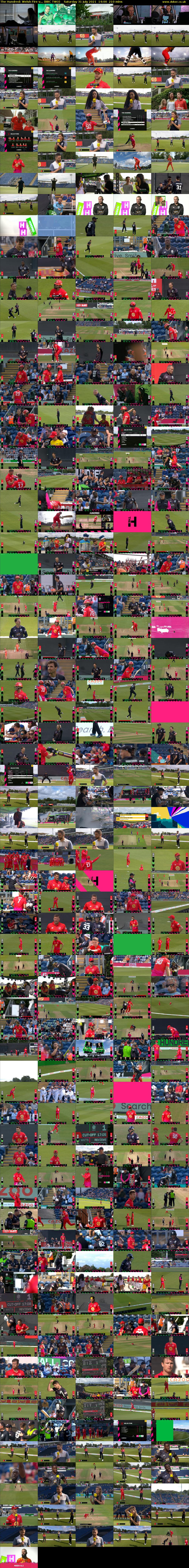 The Hundred: Welsh Fire v... (BBC TWO) Saturday 31 July 2021 14:00 - 17:30