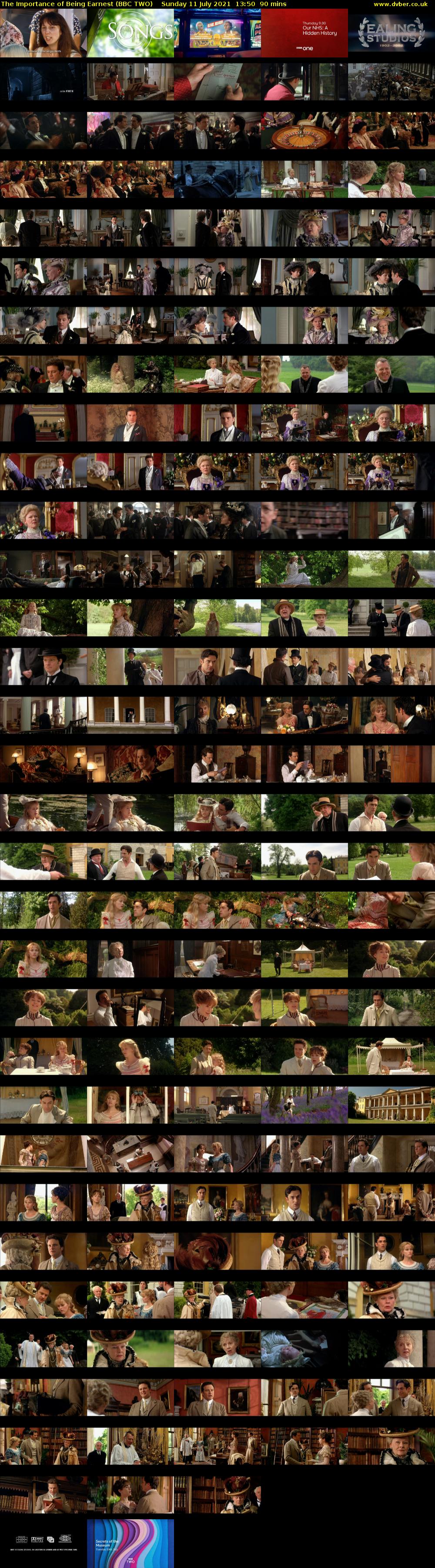 The Importance of Being Earnest (BBC TWO) Sunday 11 July 2021 13:50 - 15:20