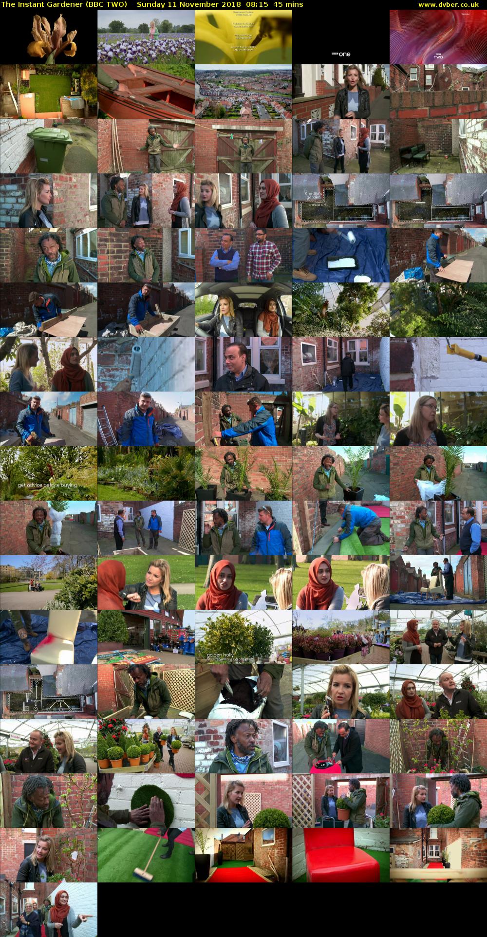 The Instant Gardener (BBC TWO) Sunday 11 November 2018 08:15 - 09:00