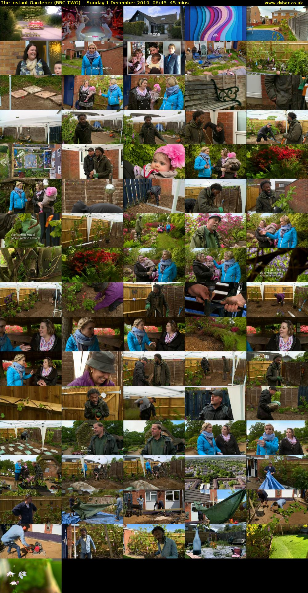 The Instant Gardener (BBC TWO) Sunday 1 December 2019 06:45 - 07:30