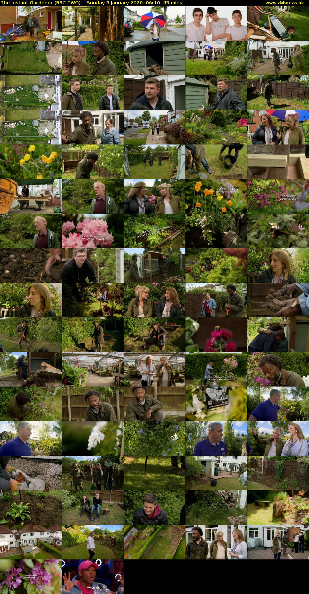 The Instant Gardener (BBC TWO) Sunday 5 January 2020 06:10 - 06:55