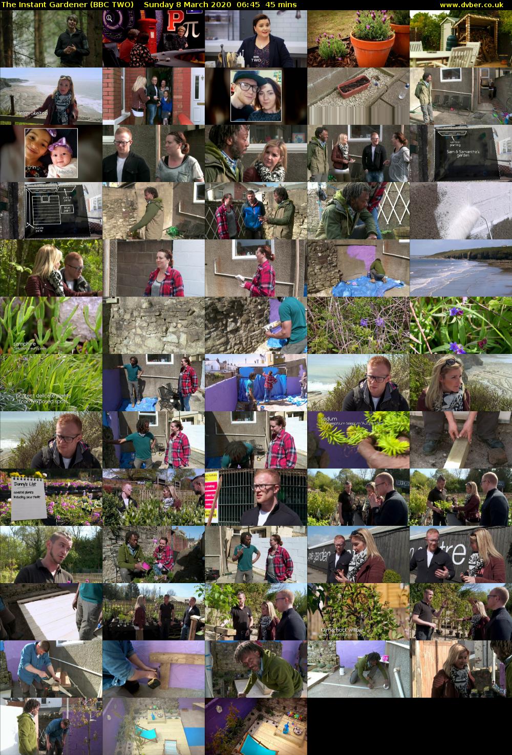The Instant Gardener (BBC TWO) Sunday 8 March 2020 06:45 - 07:30