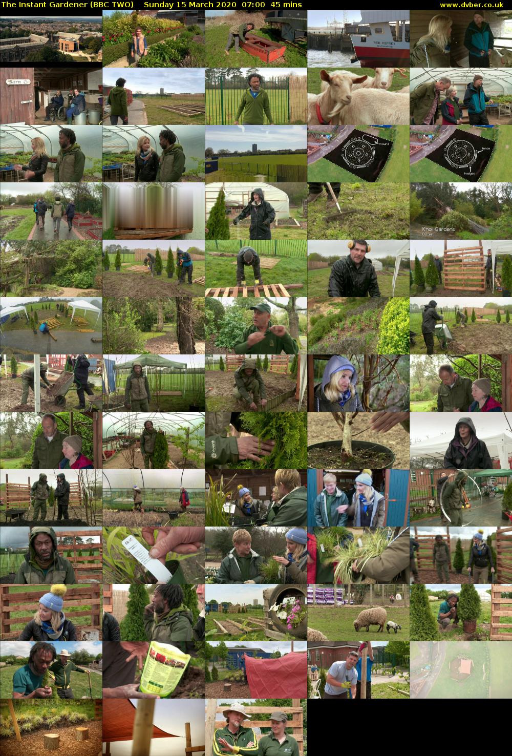 The Instant Gardener (BBC TWO) Sunday 15 March 2020 07:00 - 07:45