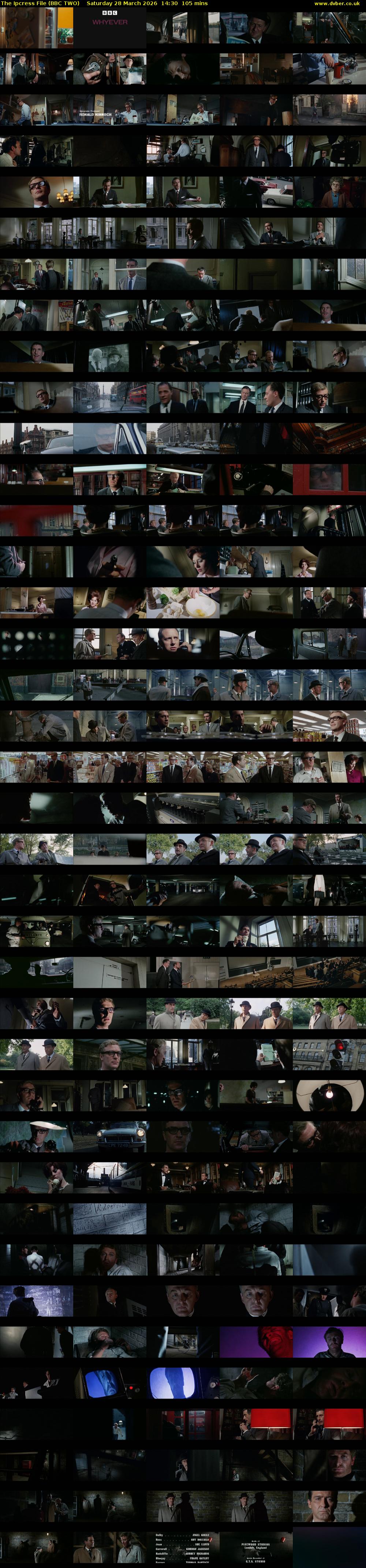 The Ipcress File (BBC TWO) Saturday 28 March 2026 14:30 - 16:15