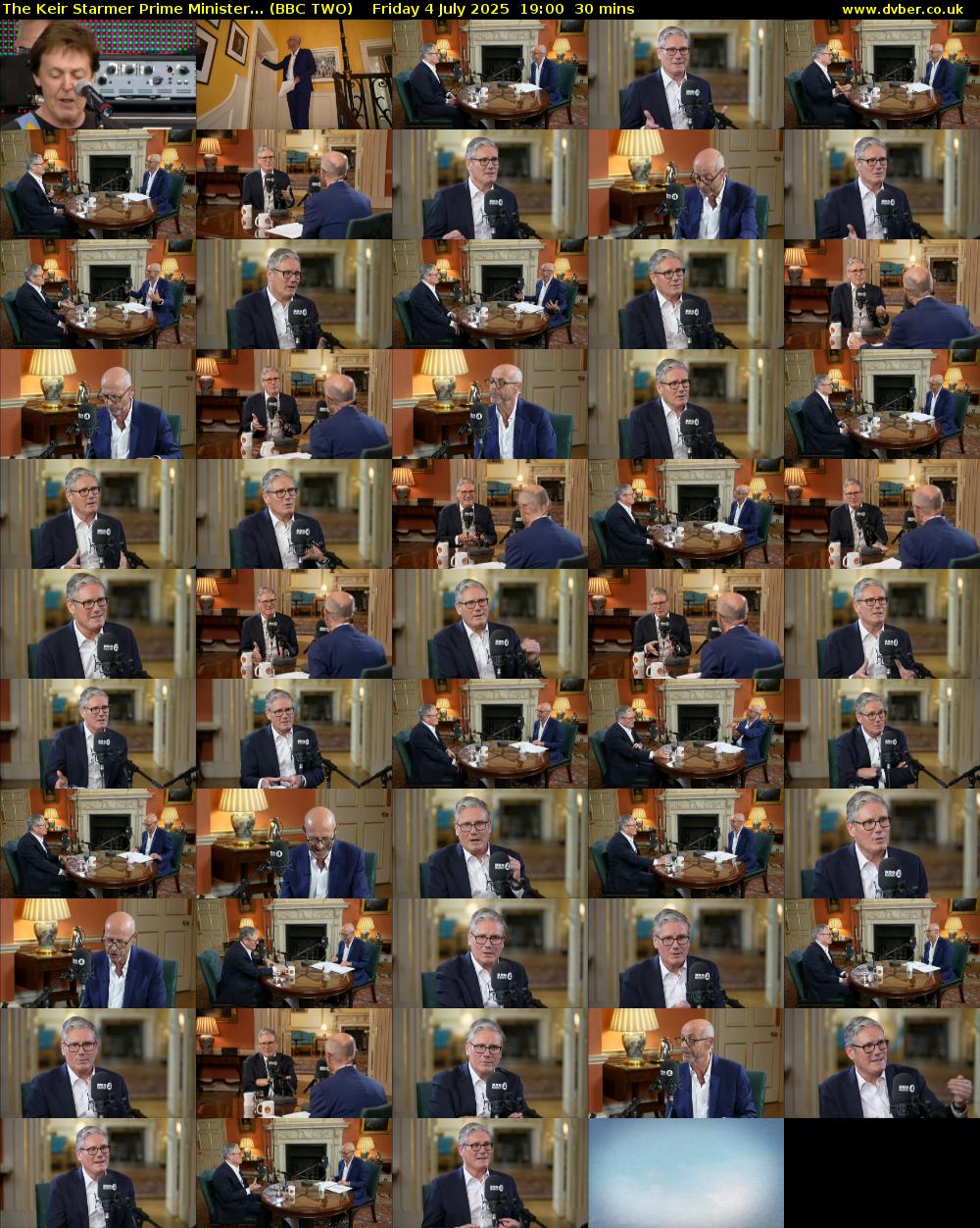 The Keir Starmer Prime Minister... (BBC TWO) Friday 4 July 2025 19:00 - 19:30