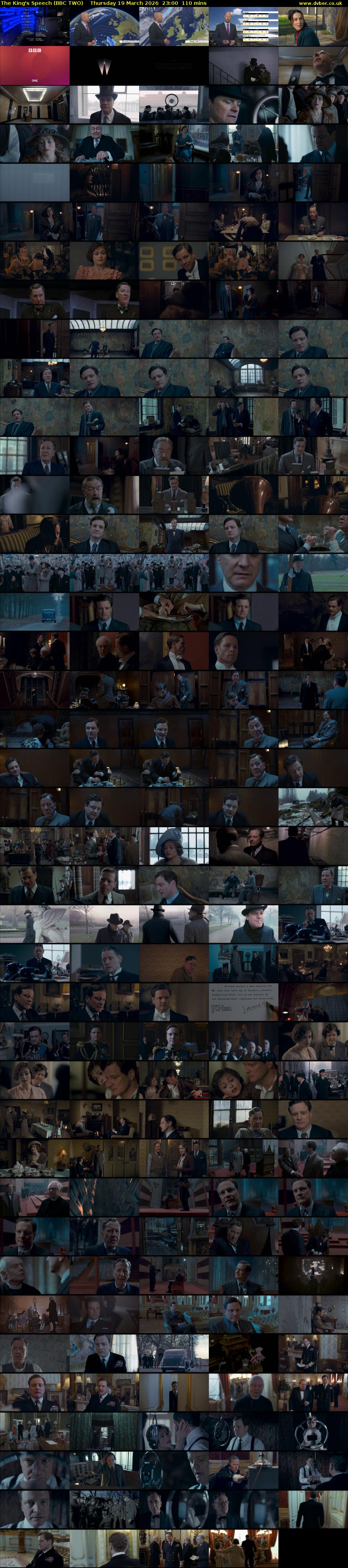 The King's Speech (BBC TWO) Thursday 19 March 2026 23:00 - 00:50