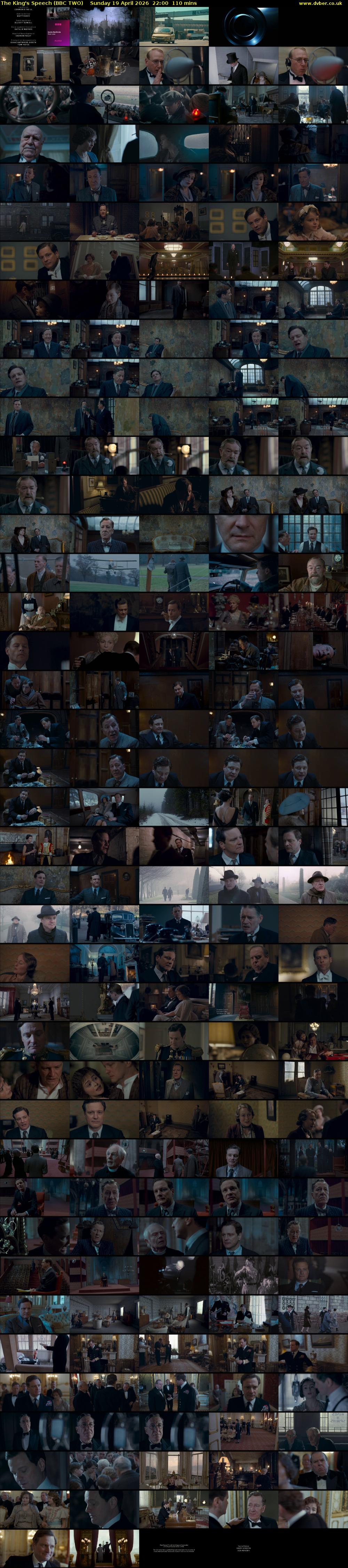 The King's Speech (BBC TWO) Sunday 19 April 2026 22:00 - 23:50