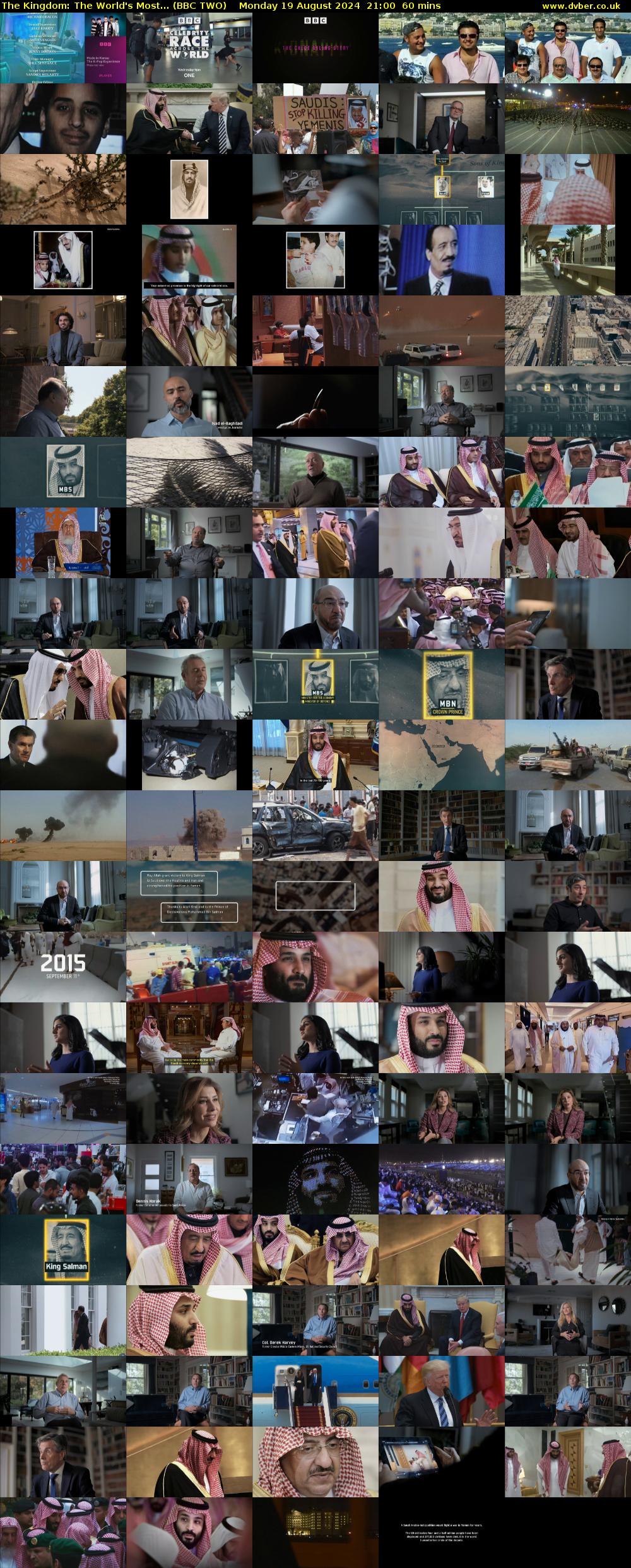 The Kingdom: The World's Most... (BBC TWO) Monday 19 August 2024 21:00 - 22:00