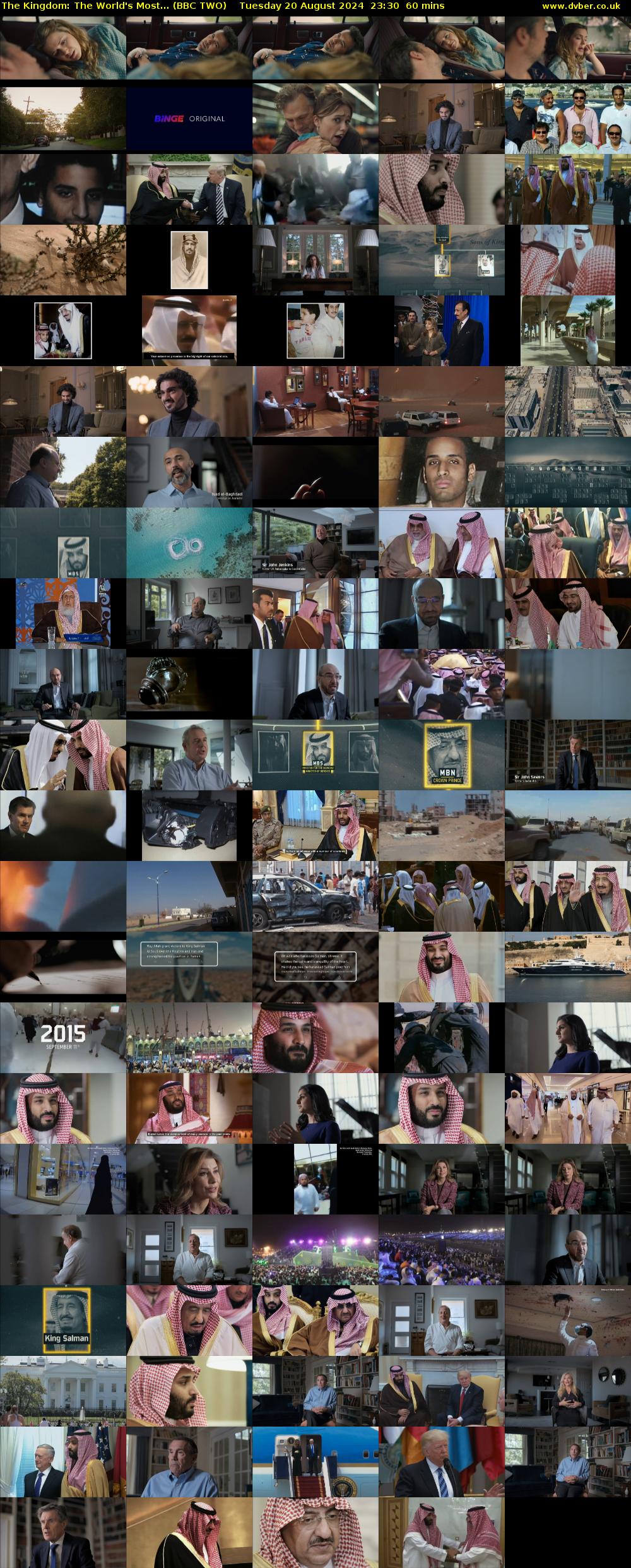 The Kingdom: The World's Most... (BBC TWO) Tuesday 20 August 2024 23:30 - 00:30