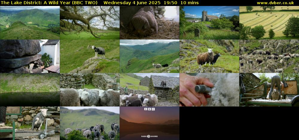 The Lake District: A Wild Year (BBC TWO) Wednesday 4 June 2025 19:50 - 20:00
