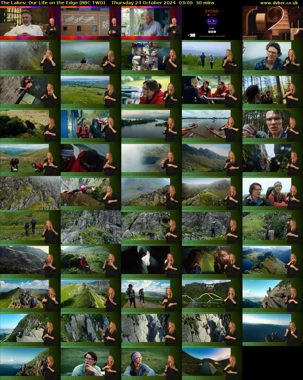 The Lakes: Our Life on the Edge (BBC TWO) Thursday 24 October 2024 03:00 - 03:30