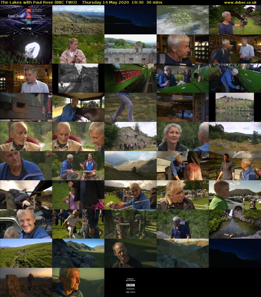 The Lakes with Paul Rose (BBC TWO) Thursday 14 May 2020 19:30 - 20:00
