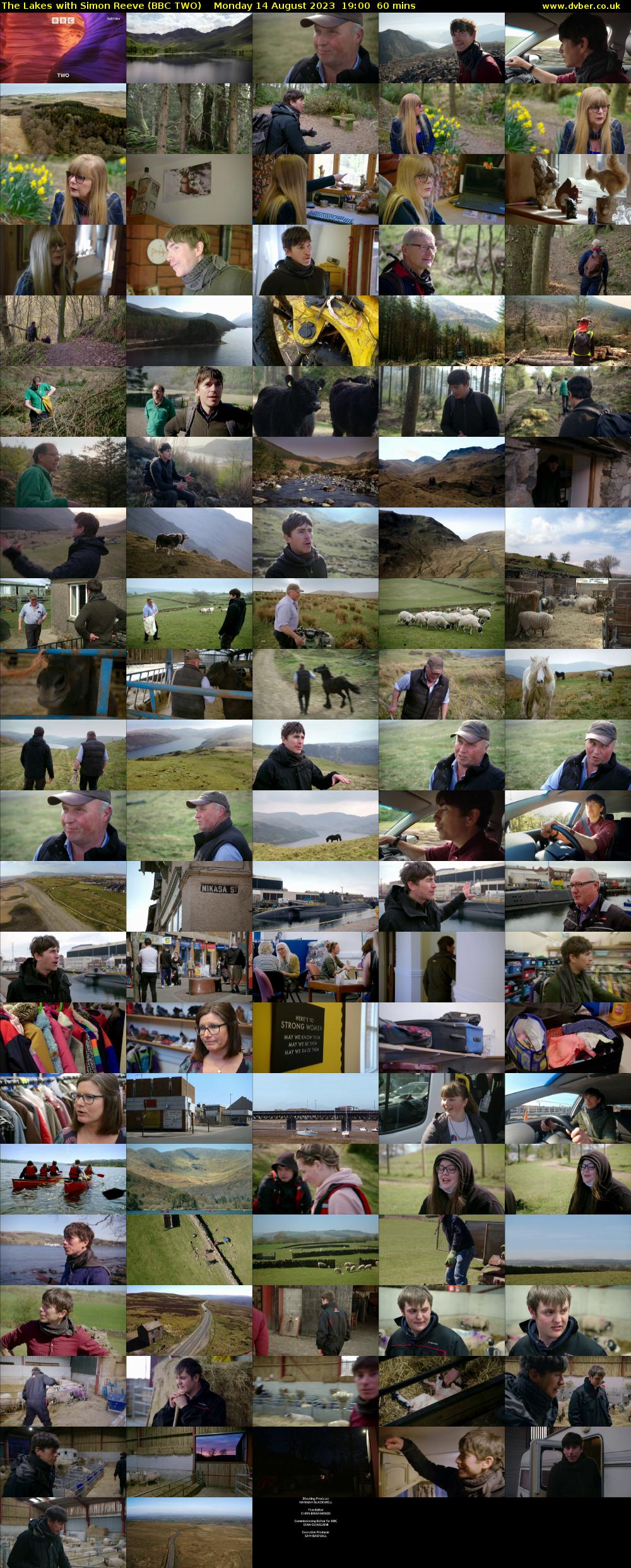 The Lakes with Simon Reeve (BBC TWO) Monday 14 August 2023 19:00 - 20:00