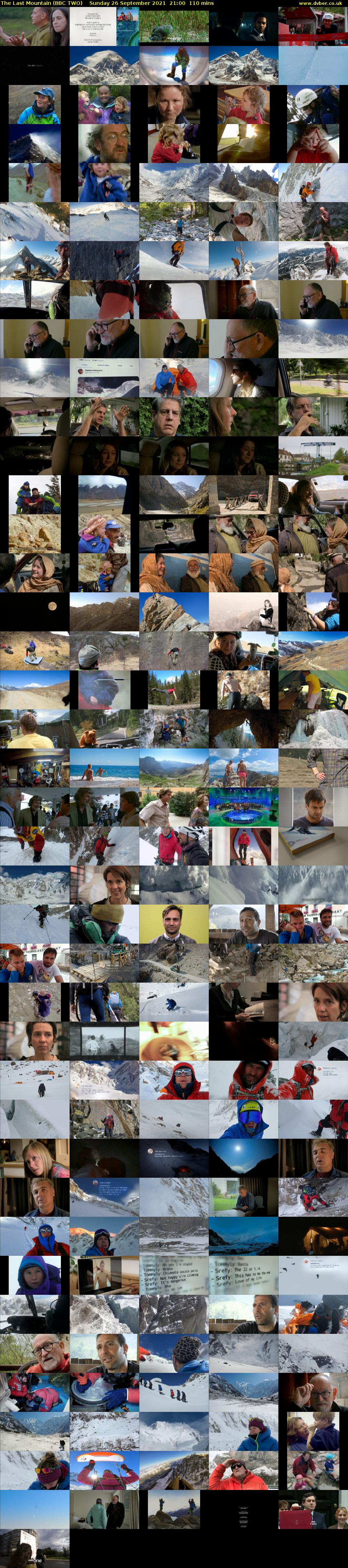 The Last Mountain (BBC TWO) Sunday 26 September 2021 21:00 - 22:50