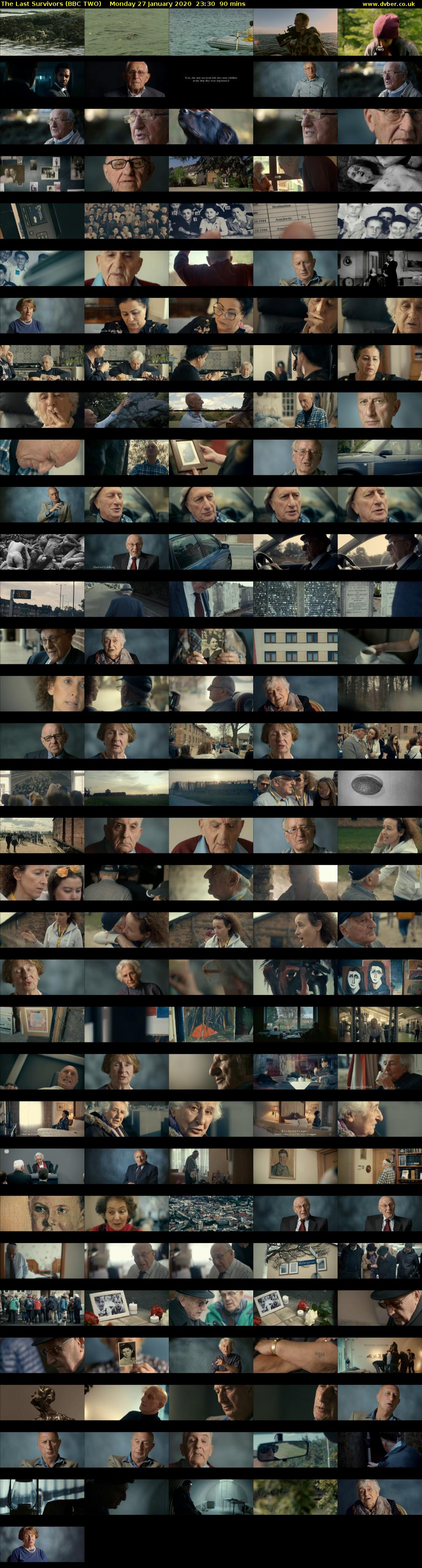 The Last Survivors (BBC TWO) Monday 27 January 2020 23:30 - 01:00