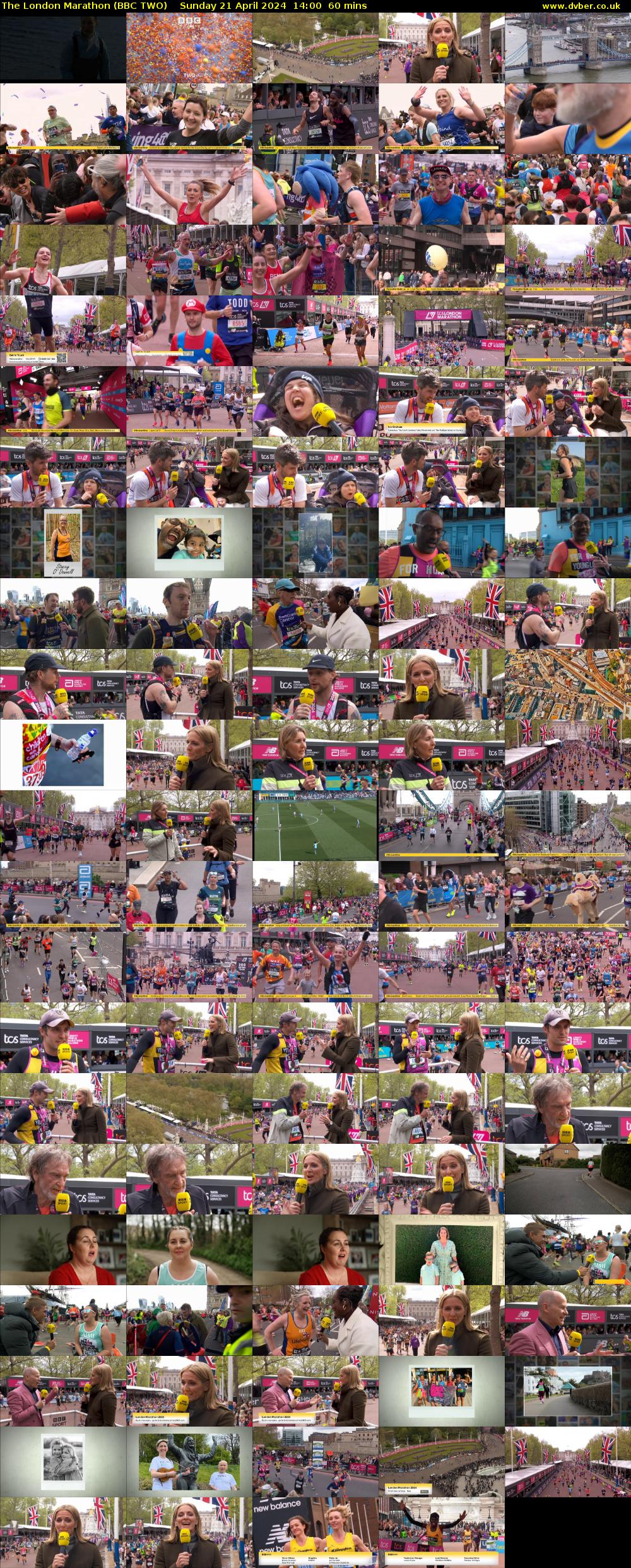 The London Marathon (BBC TWO) Sunday 21 April 2024 14:00 - 15:00
