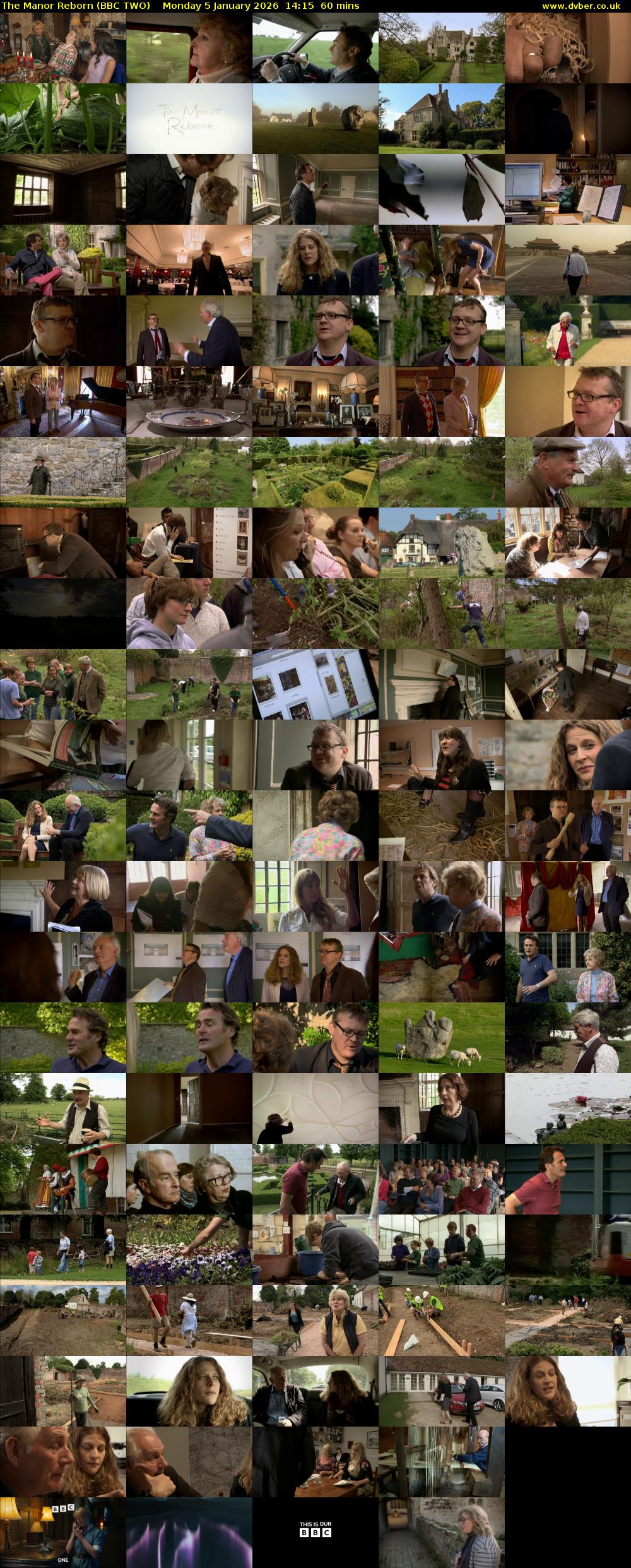 The Manor Reborn (BBC TWO) Monday 5 January 2026 14:15 - 15:15