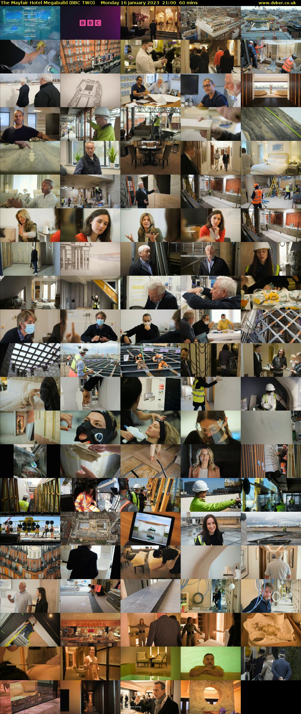 The Mayfair Hotel Megabuild (BBC TWO) Monday 16 January 2023 21:00 - 22:00