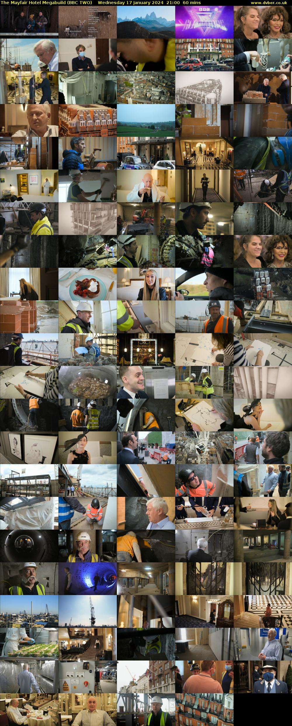 The Mayfair Hotel Megabuild (BBC TWO) Wednesday 17 January 2024 21:00 - 22:00