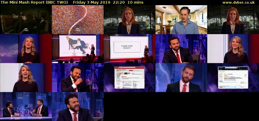 The Mini Mash Report (BBC TWO) Friday 3 May 2019 22:20 - 22:30