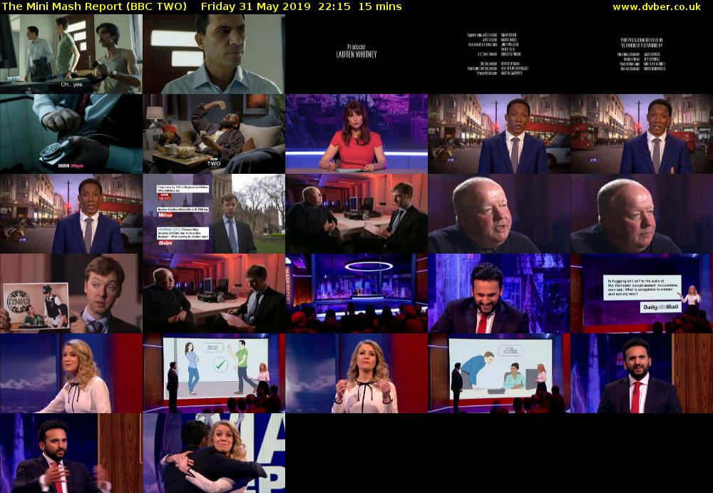 The Mini Mash Report (BBC TWO) Friday 31 May 2019 22:15 - 22:30