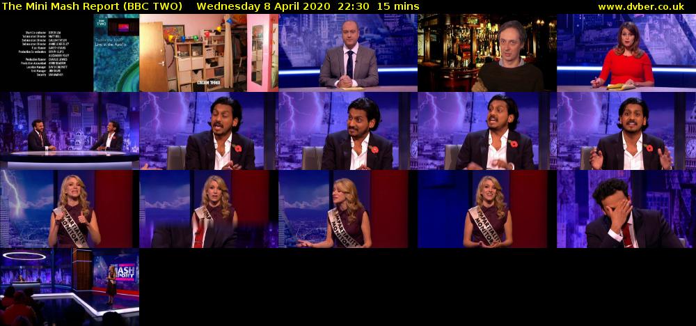 The Mini Mash Report (BBC TWO) Wednesday 8 April 2020 22:30 - 22:45