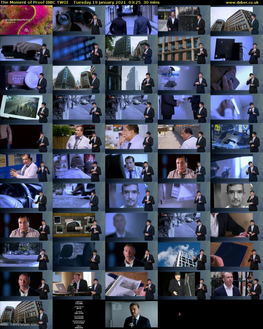The Moment of Proof (BBC TWO) Tuesday 19 January 2021 03:25 - 03:55