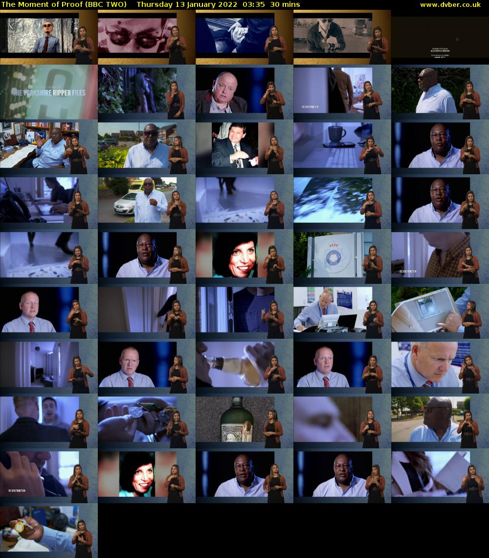 The Moment of Proof (BBC TWO) Thursday 13 January 2022 03:35 - 04:05
