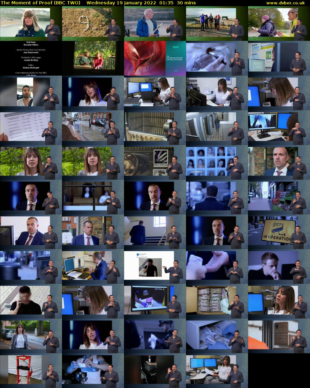 The Moment of Proof (BBC TWO) Wednesday 19 January 2022 01:35 - 02:05