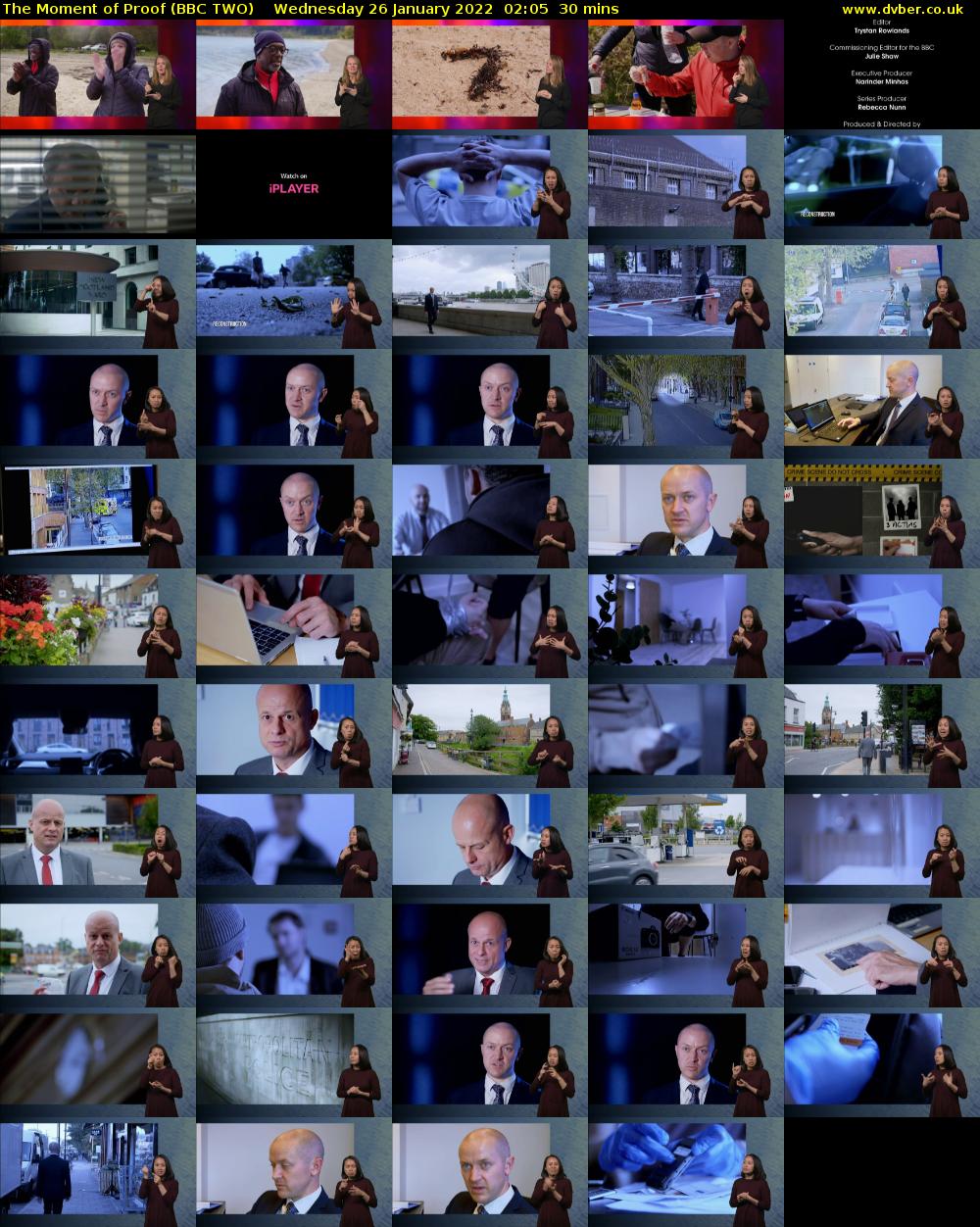 The Moment of Proof (BBC TWO) Wednesday 26 January 2022 02:05 - 02:35