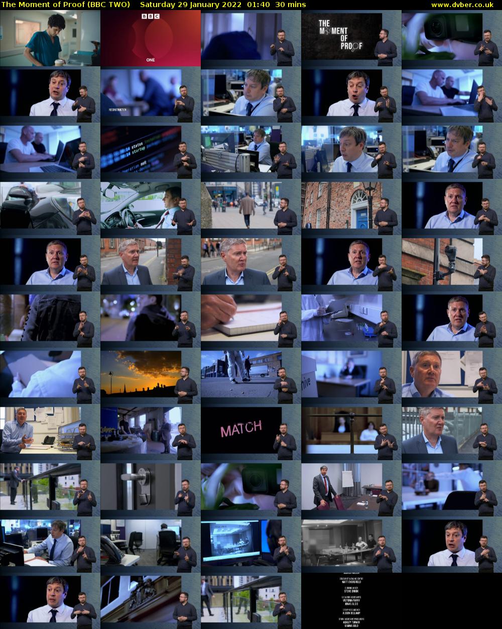 The Moment of Proof (BBC TWO) Saturday 29 January 2022 01:40 - 02:10