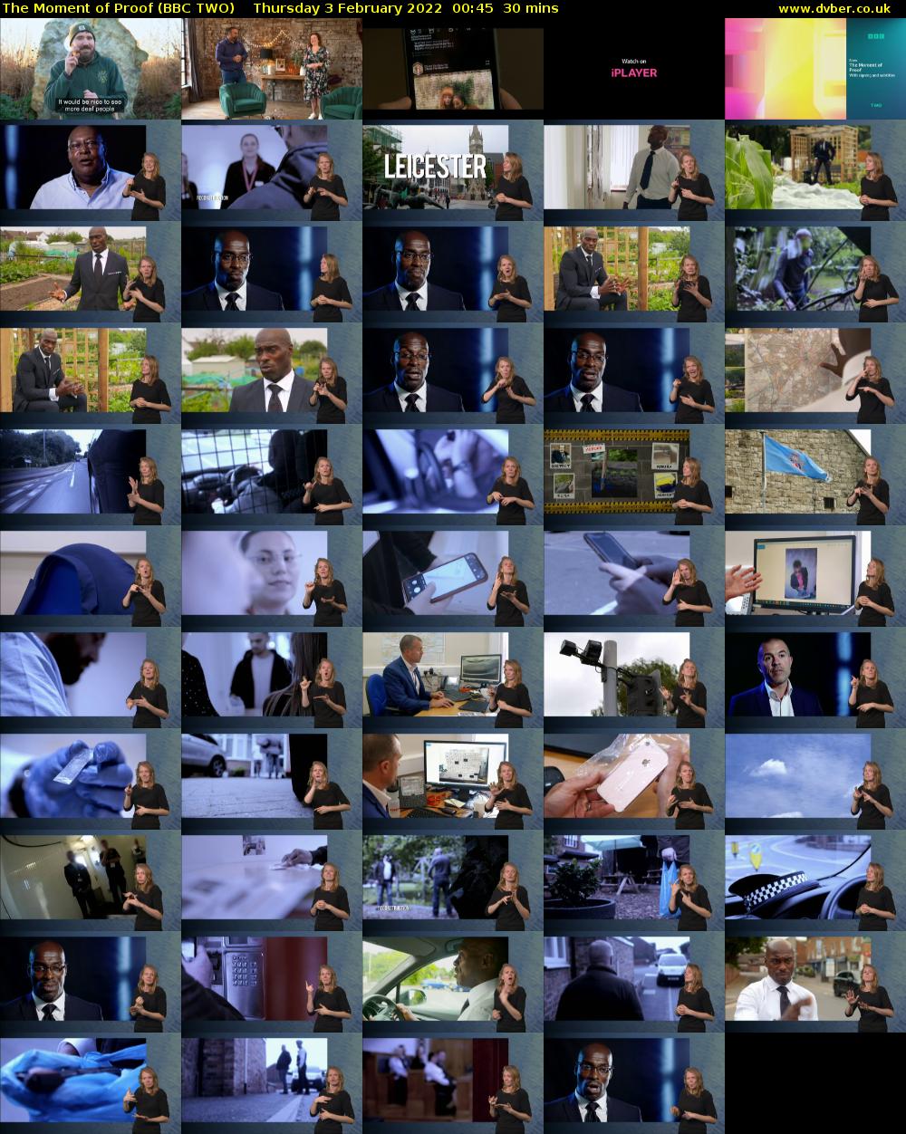 The Moment of Proof (BBC TWO) Thursday 3 February 2022 00:45 - 01:15