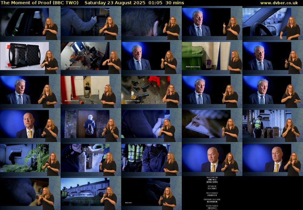 The Moment of Proof (BBC TWO) Saturday 23 August 2025 01:05 - 01:35