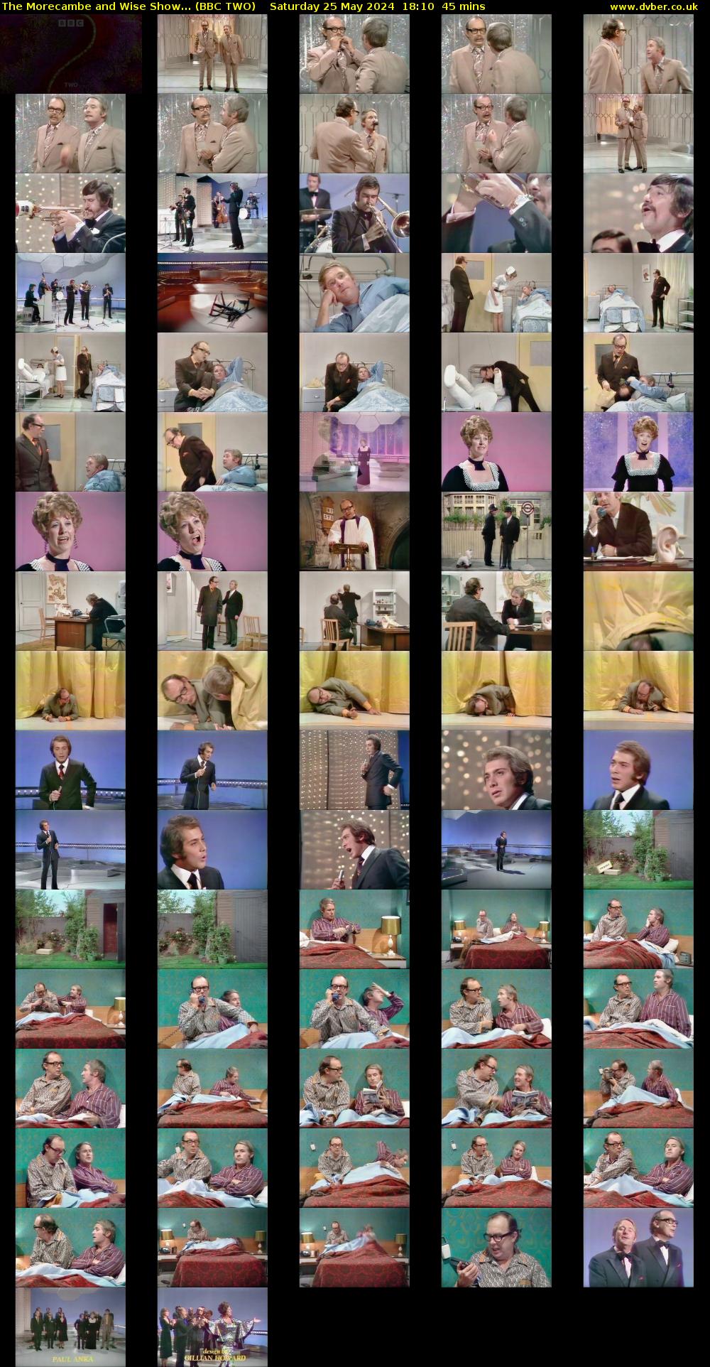 The Morecambe and Wise Show... (BBC TWO) Saturday 25 May 2024 18:10 - 18:55