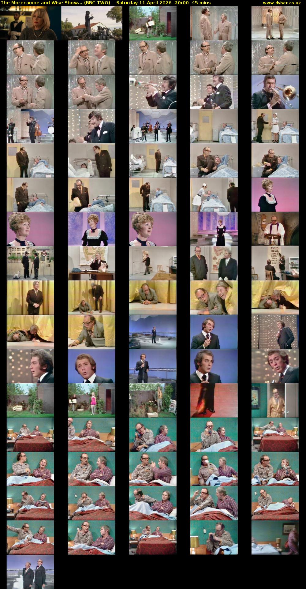 The Morecambe and Wise Show... (BBC TWO) Saturday 11 April 2026 20:00 - 20:45