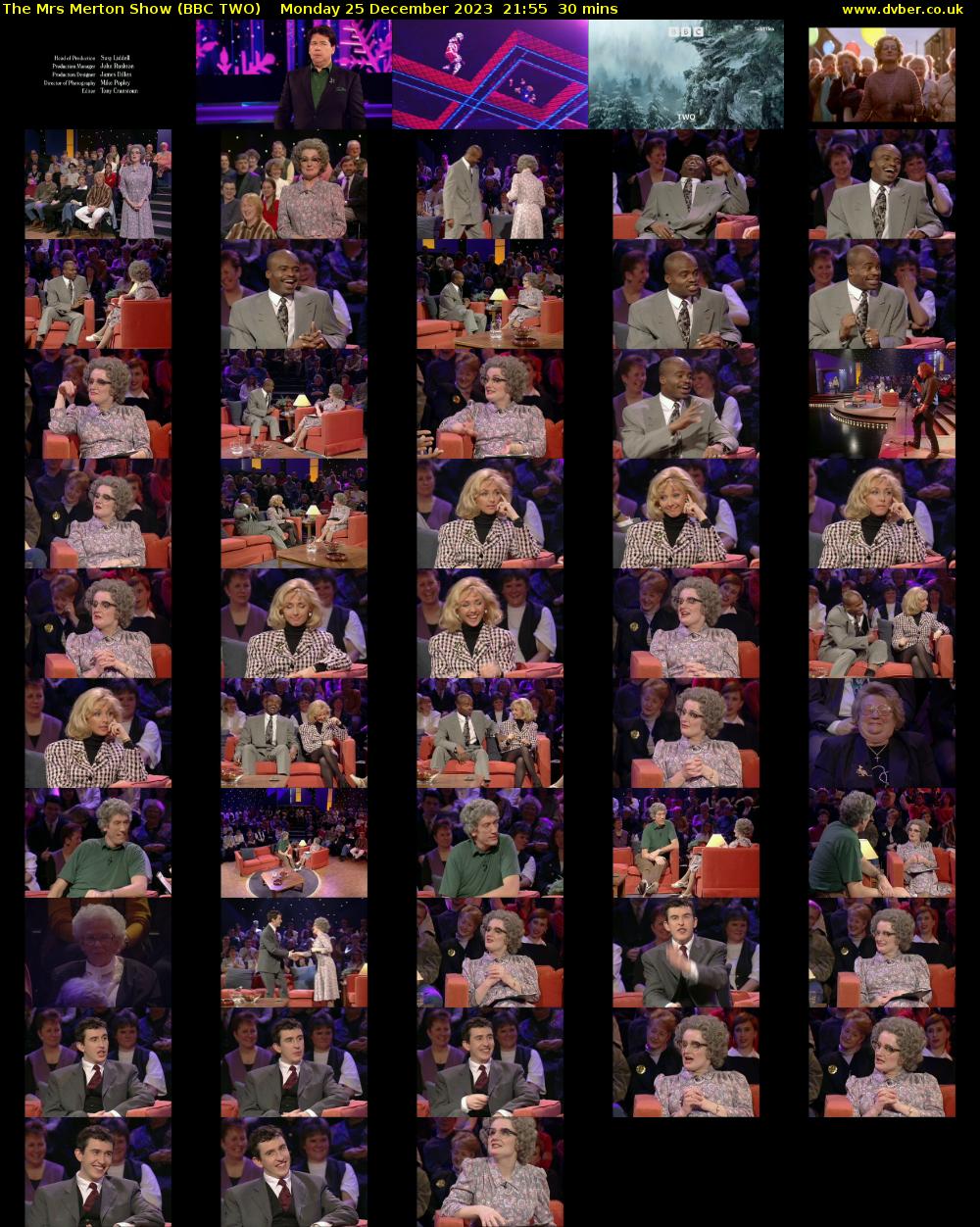 The Mrs Merton Show (BBC TWO) Monday 25 December 2023 21:55 - 22:25