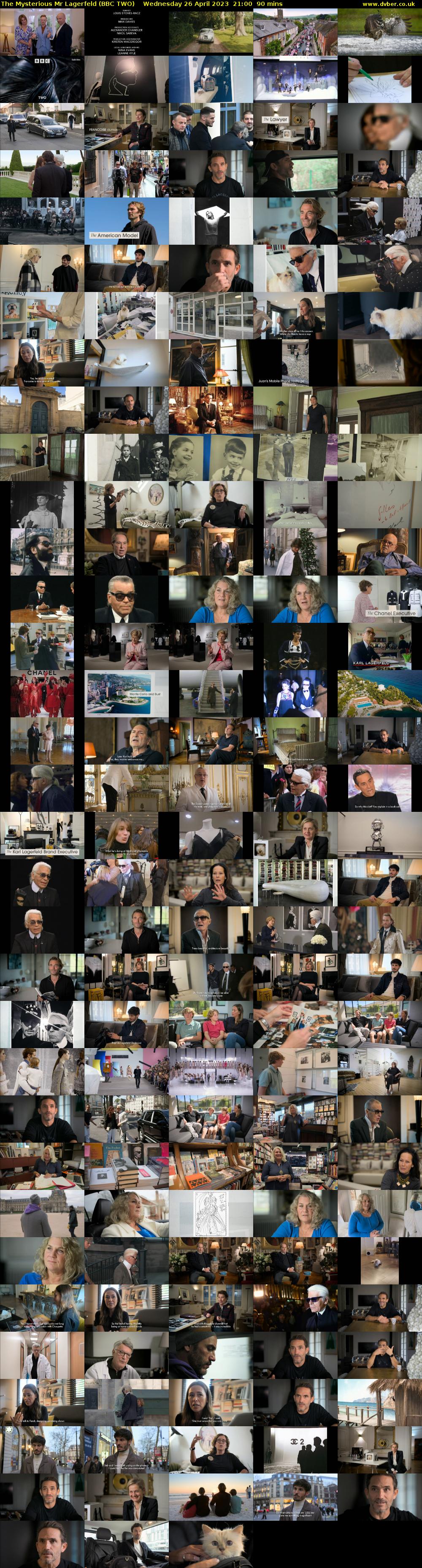 The Mysterious Mr Lagerfeld (BBC TWO) Wednesday 26 April 2023 21:00 - 22:30