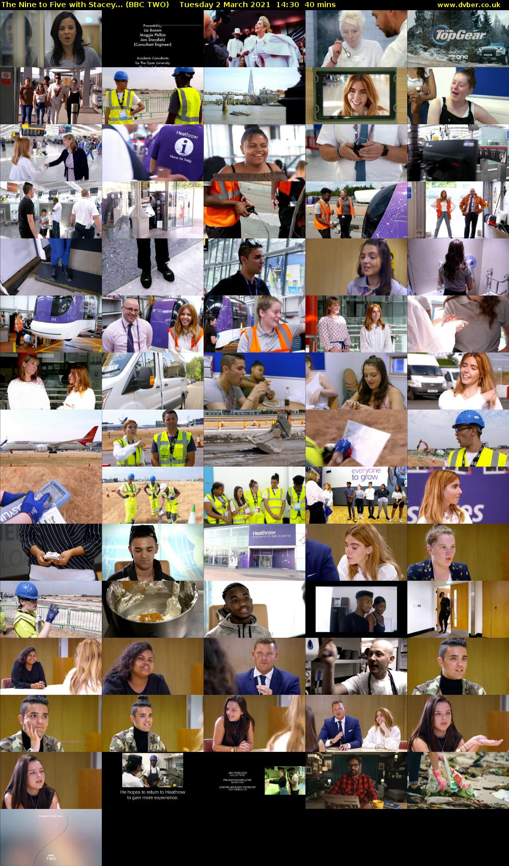 The Nine to Five with Stacey... (BBC TWO) Tuesday 2 March 2021 14:30 - 15:10