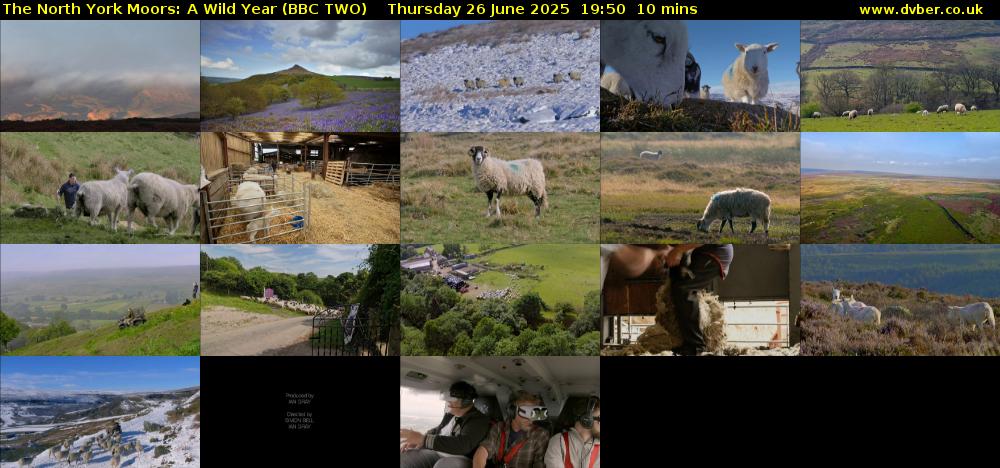The North York Moors: A Wild Year (BBC TWO) Thursday 26 June 2025 19:50 - 20:00