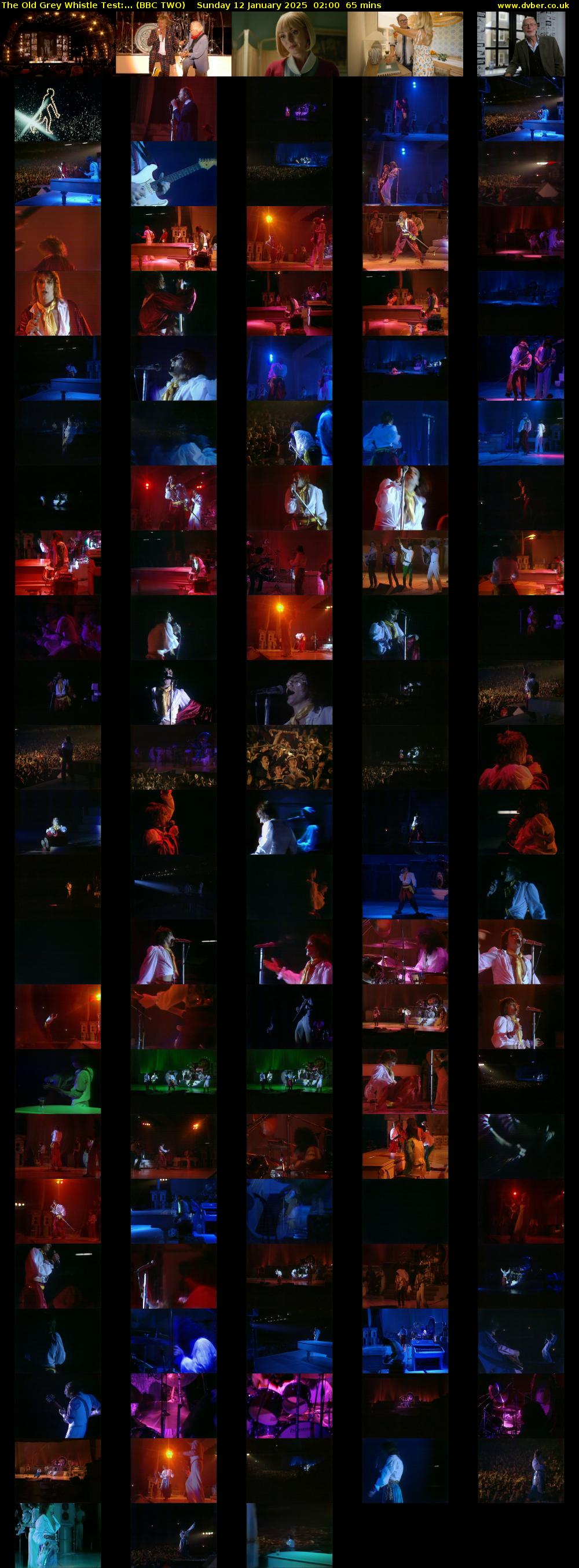 The Old Grey Whistle Test:... (BBC TWO) Sunday 12 January 2025 02:00 - 03:05