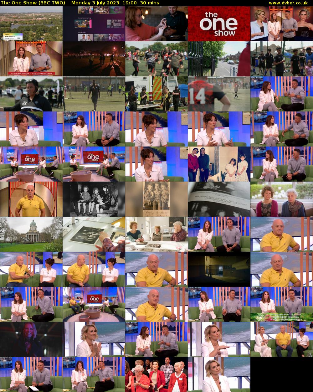 The One Show (BBC TWO) Monday 3 July 2023 19:00 - 19:30