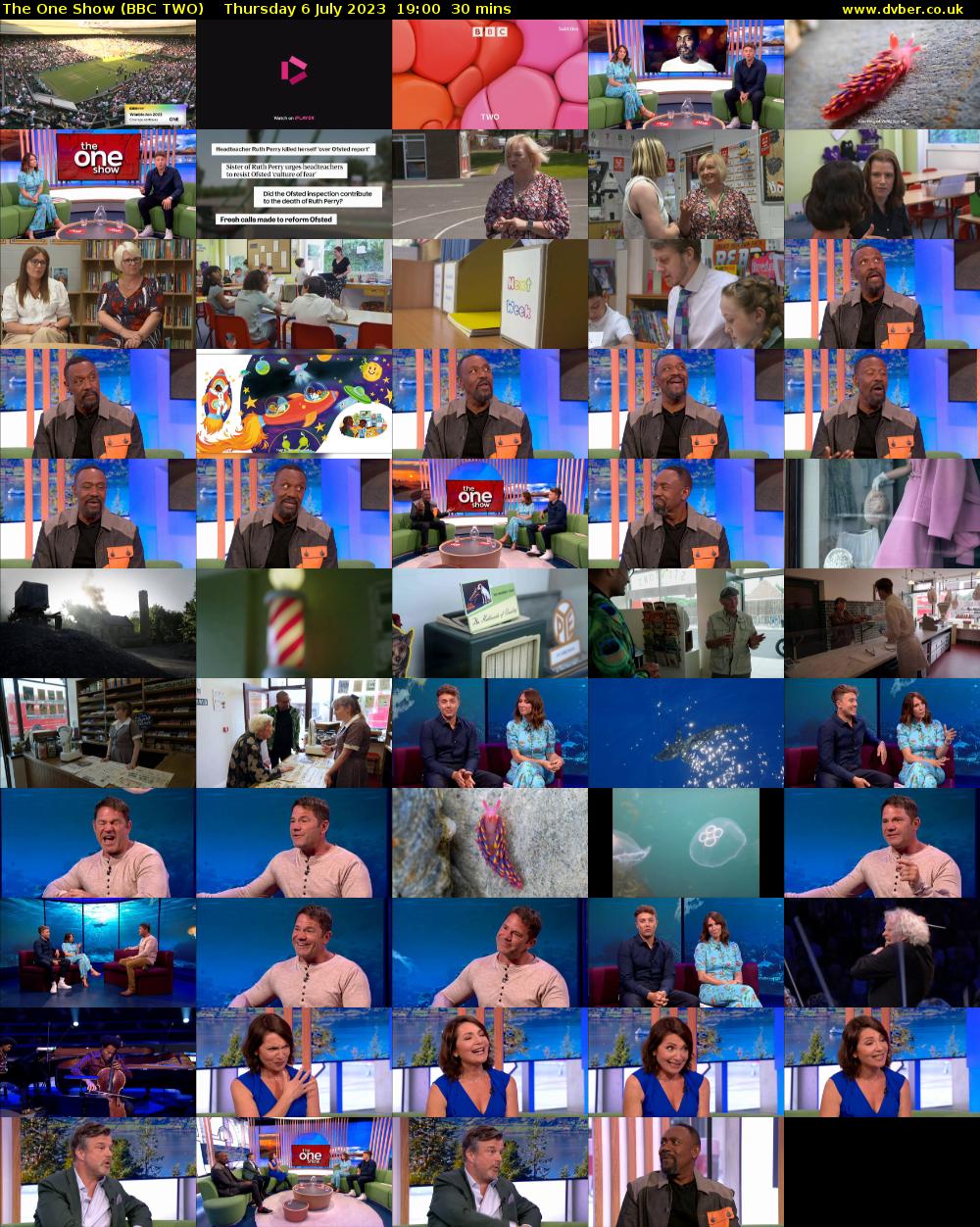 The One Show (BBC TWO) Thursday 6 July 2023 19:00 - 19:30