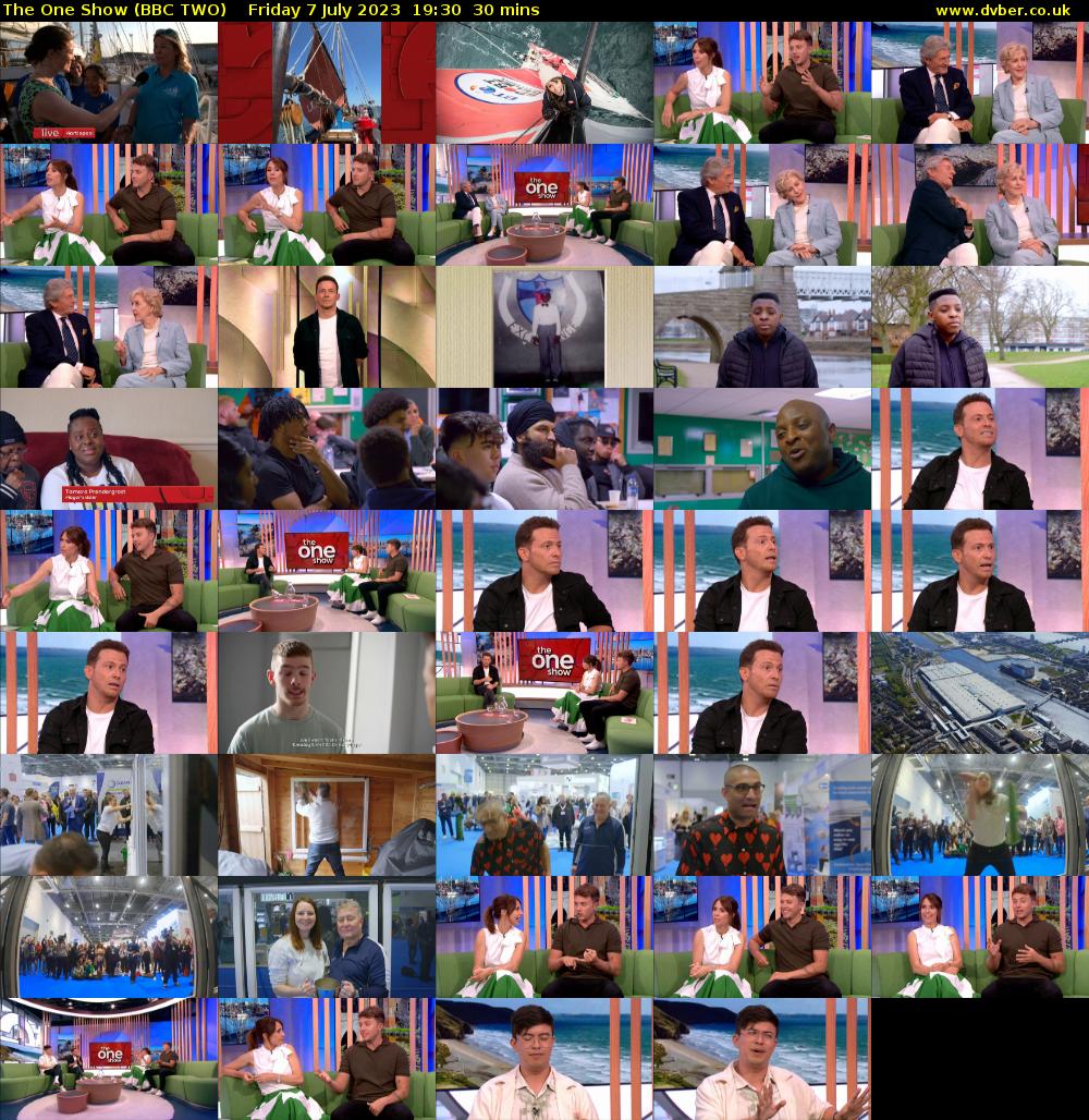 The One Show (BBC TWO) Friday 7 July 2023 19:30 - 20:00