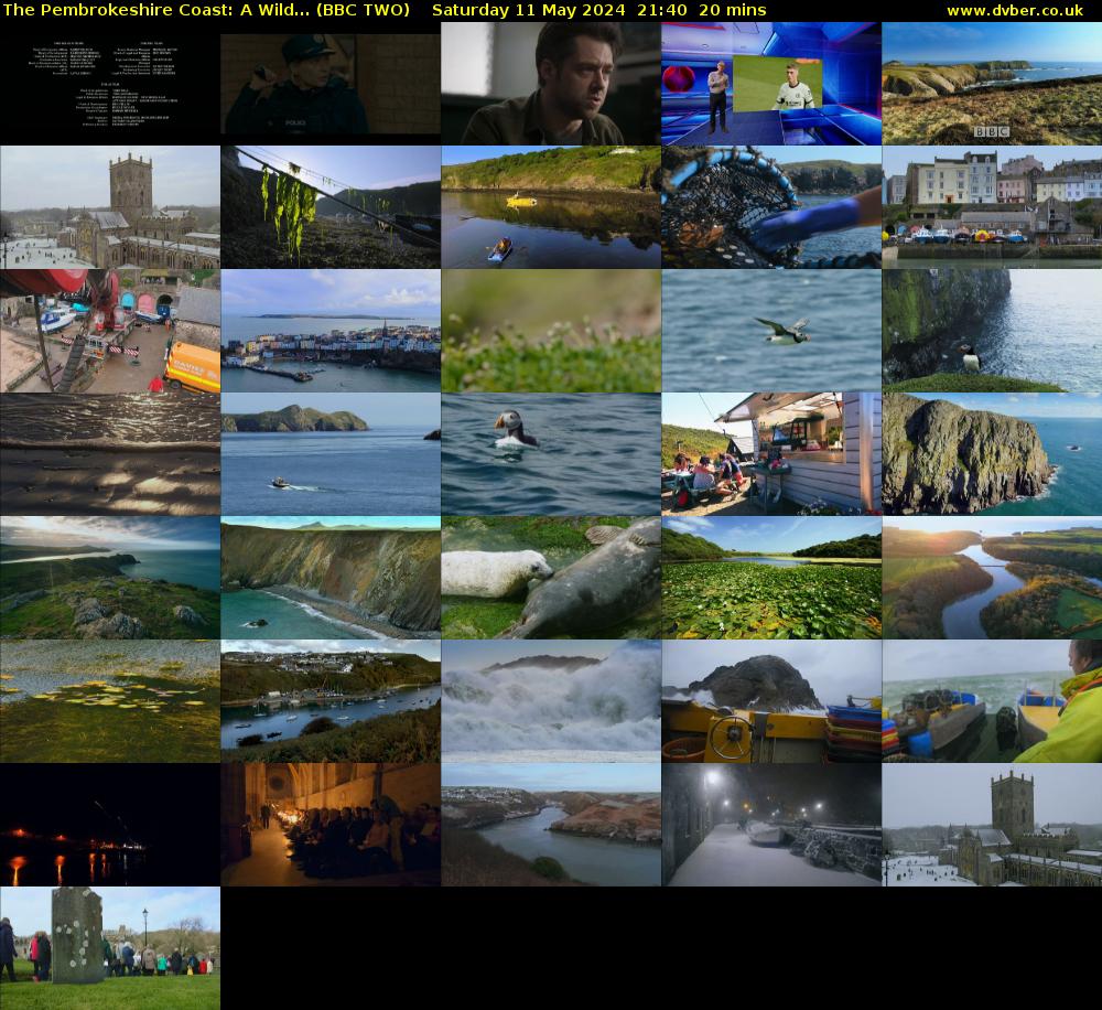 The Pembrokeshire Coast: A Wild... (BBC TWO) Saturday 11 May 2024 21:40 - 22:00