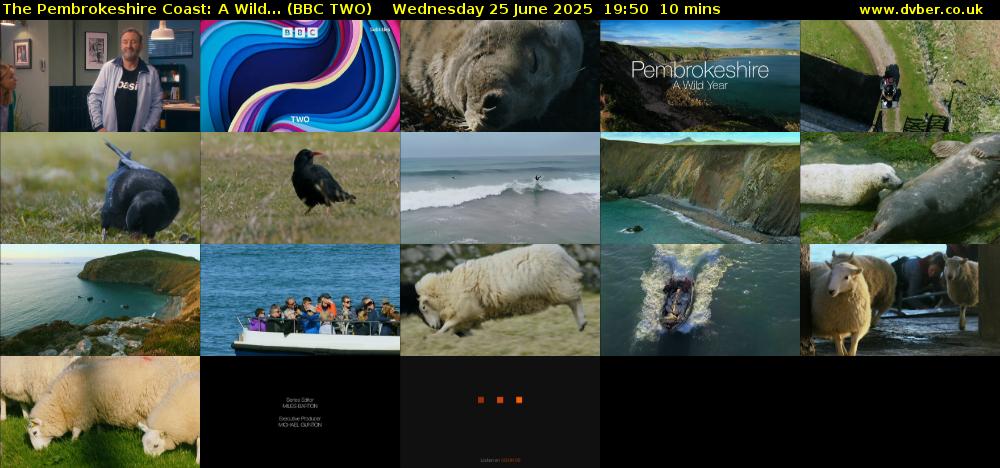 The Pembrokeshire Coast: A Wild... (BBC TWO) Wednesday 25 June 2025 19:50 - 20:00