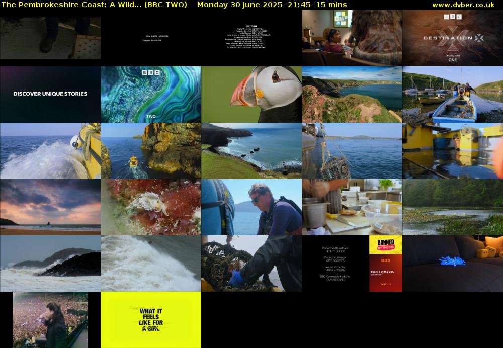 The Pembrokeshire Coast: A Wild... (BBC TWO) Monday 30 June 2025 21:45 - 22:00