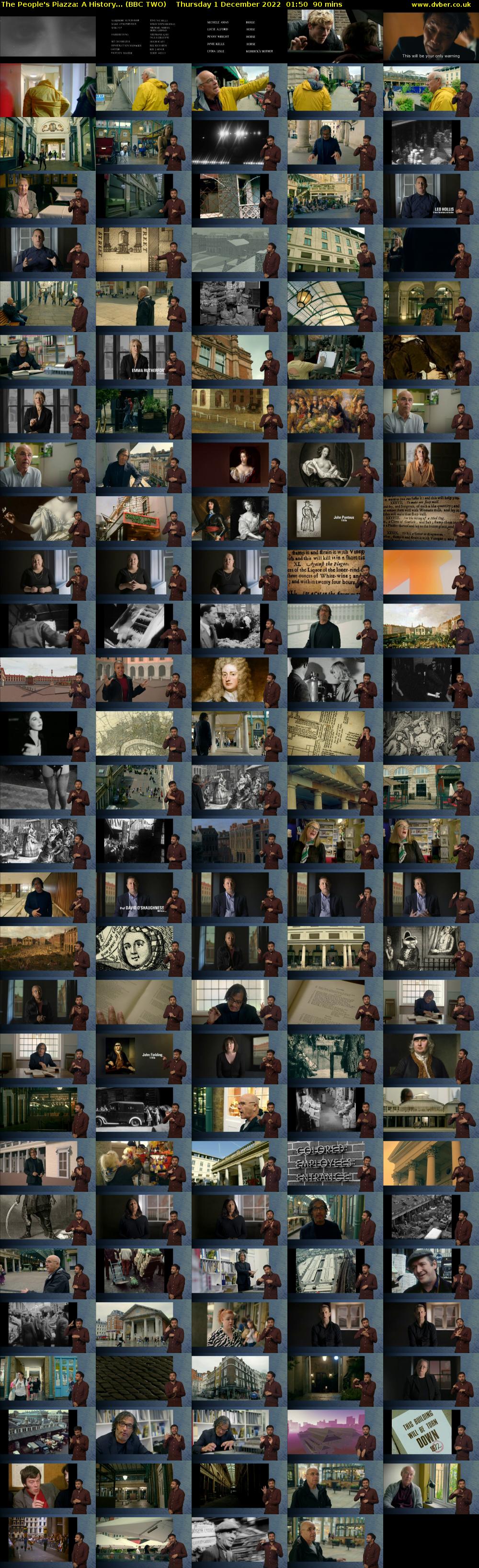 The People's Piazza: A History... (BBC TWO) Thursday 1 December 2022 01:50 - 03:20