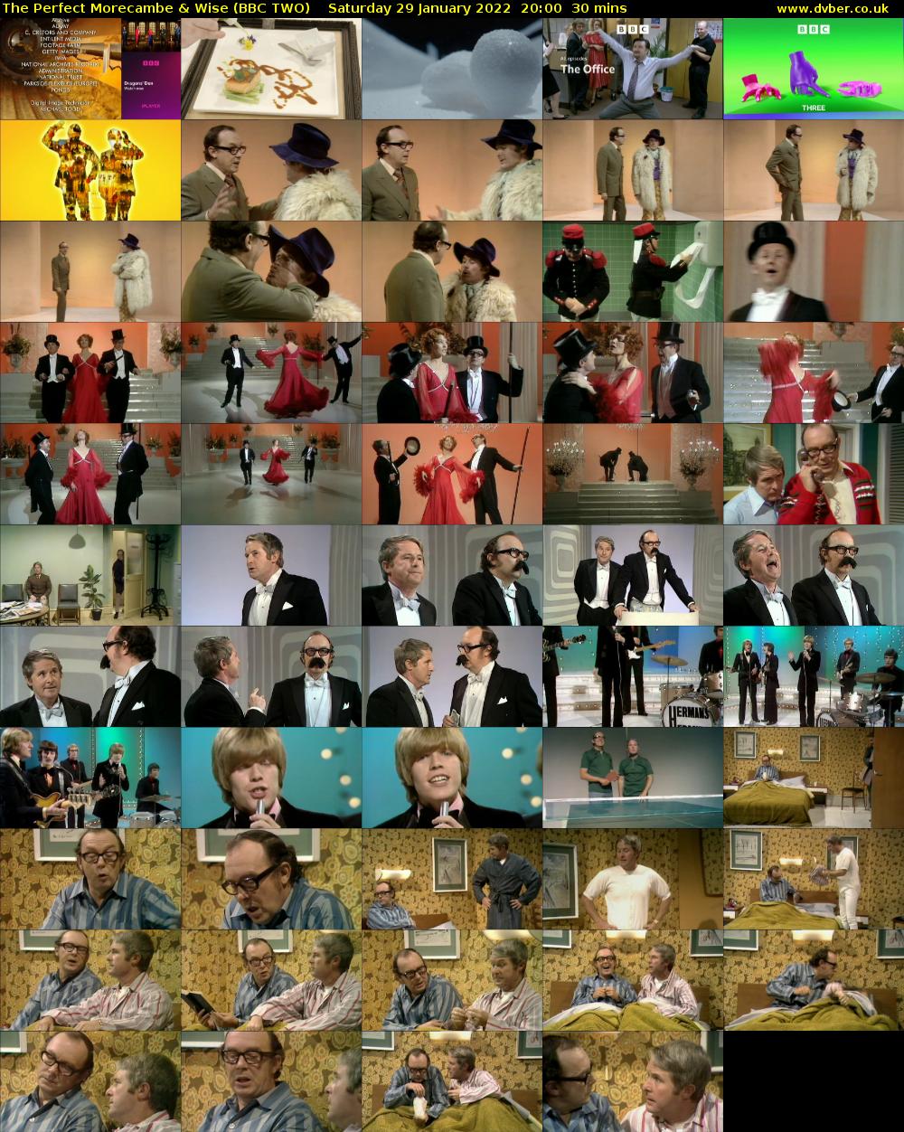 The Perfect Morecambe & Wise (BBC TWO) Saturday 29 January 2022 20:00 - 20:30