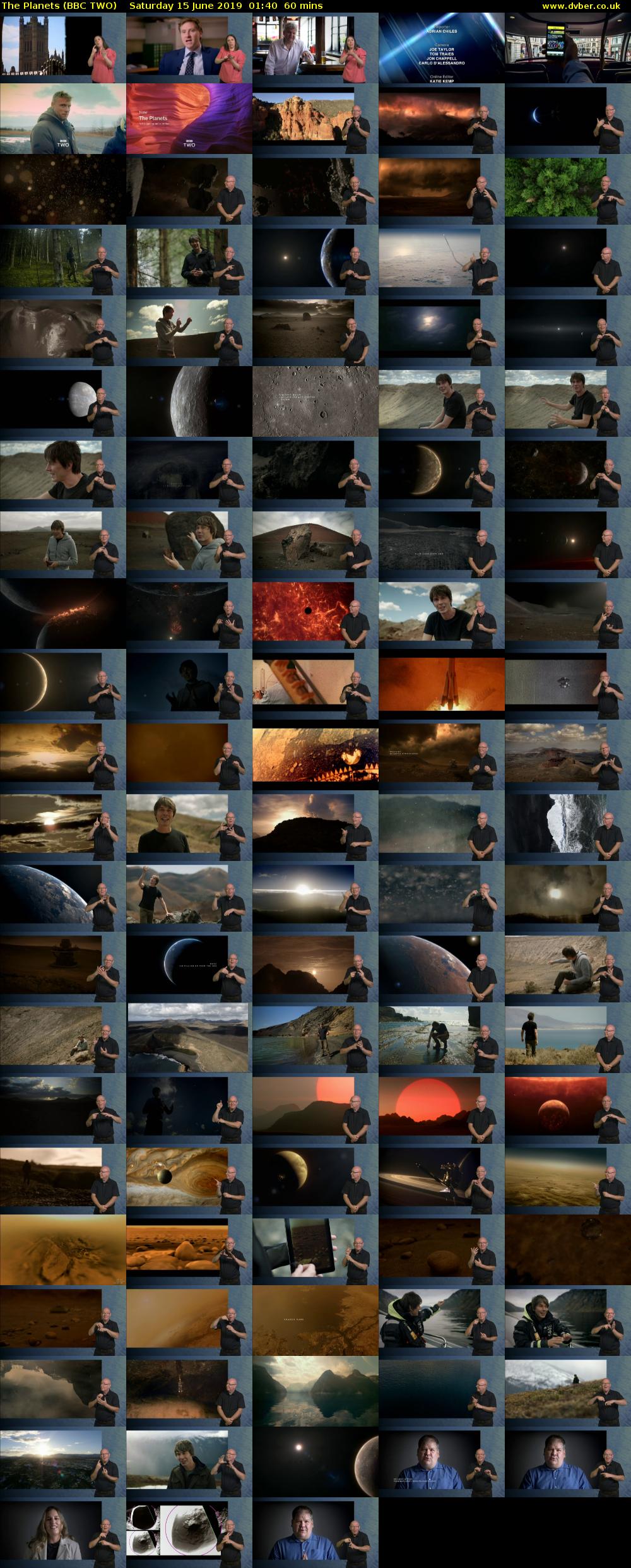The Planets (BBC TWO) Saturday 15 June 2019 01:40 - 02:40