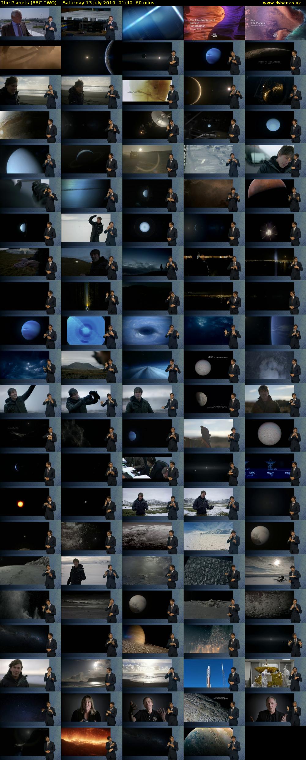 The Planets (BBC TWO) Saturday 13 July 2019 01:40 - 02:40